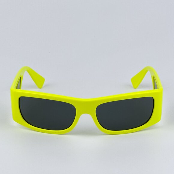 Versace VE4482 544987 BRAND NEW Sunglasses Yellow Fluo Grey Rectangular Unisex - Picture 6 of 11